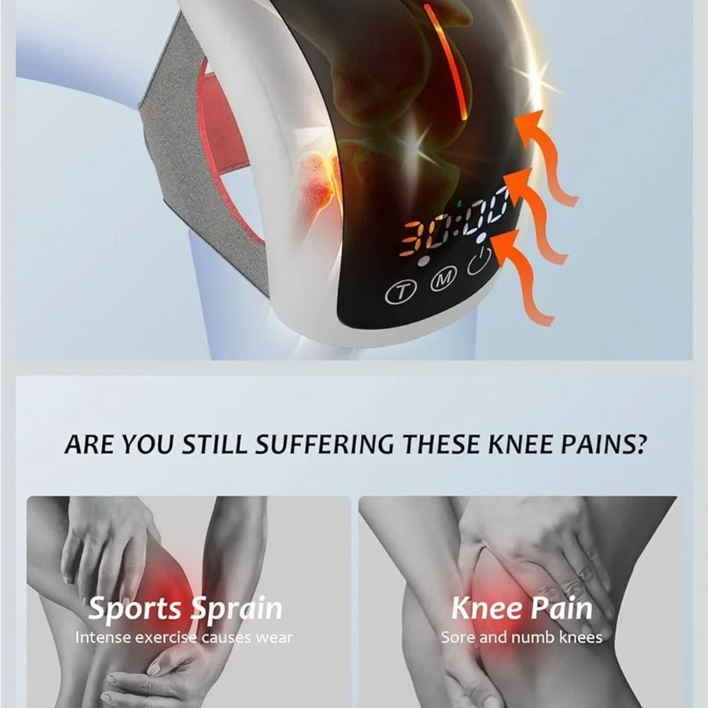 Advanced Black and Gray Wearable Joint Massager